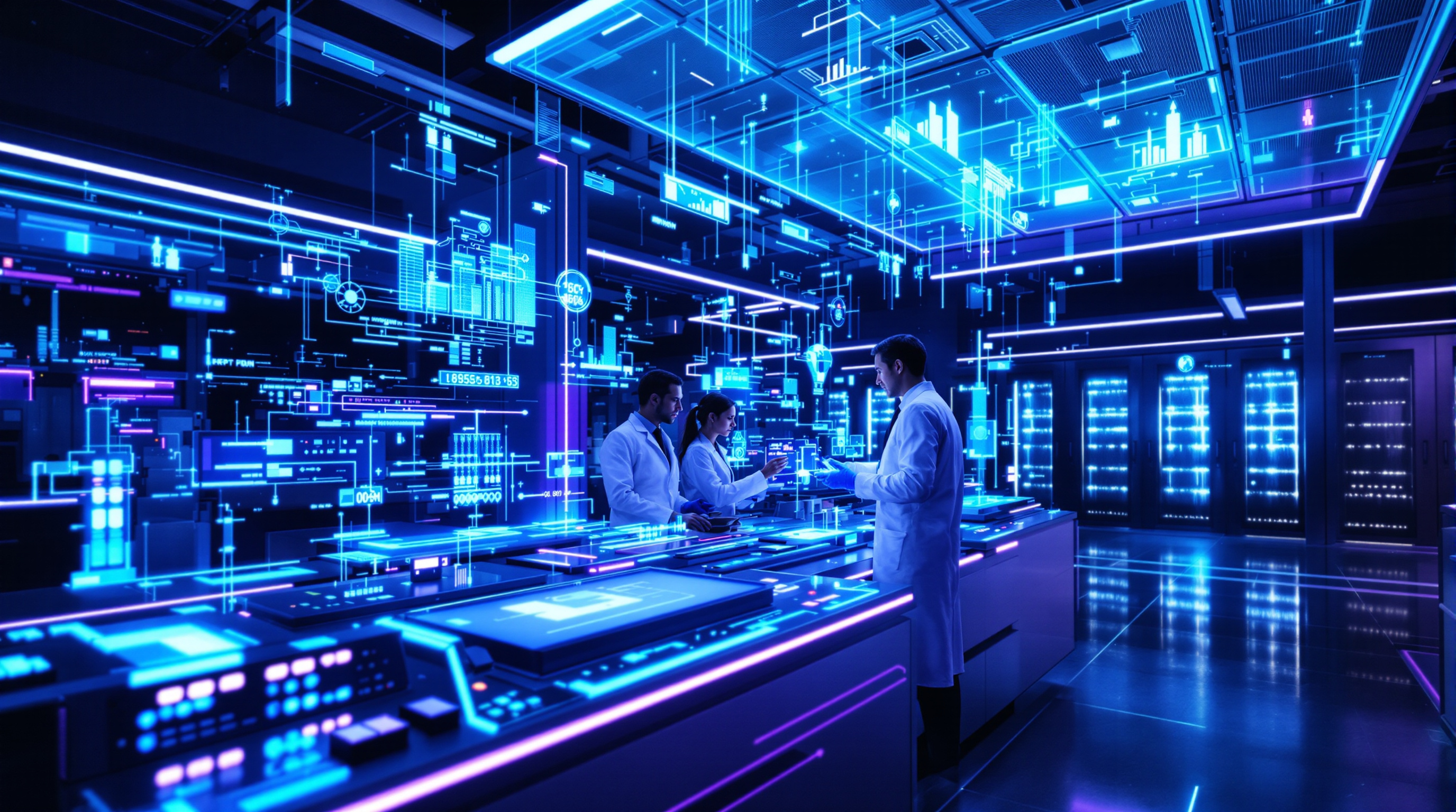 Advanced technology lab representing innovation and digital transformation